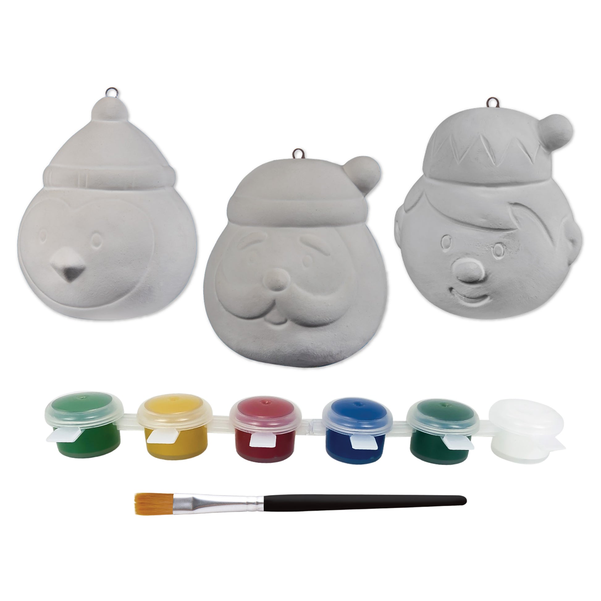 Art Star Christmas Paint Your Own Ceramic Character Ornament Kit