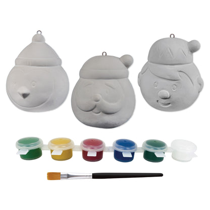 Art Star Christmas Paint Your Own Ceramic Character Ornament Kit