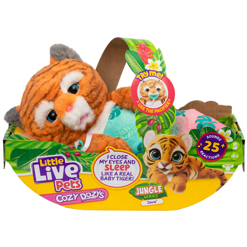 Little Live Pets Cozy Dozys Jungle Series Java The Tiger