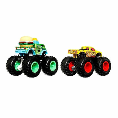 Hot Wheels Monster Truck 1:64 Buns of Steel VS All Fried Up (Pack of 2)