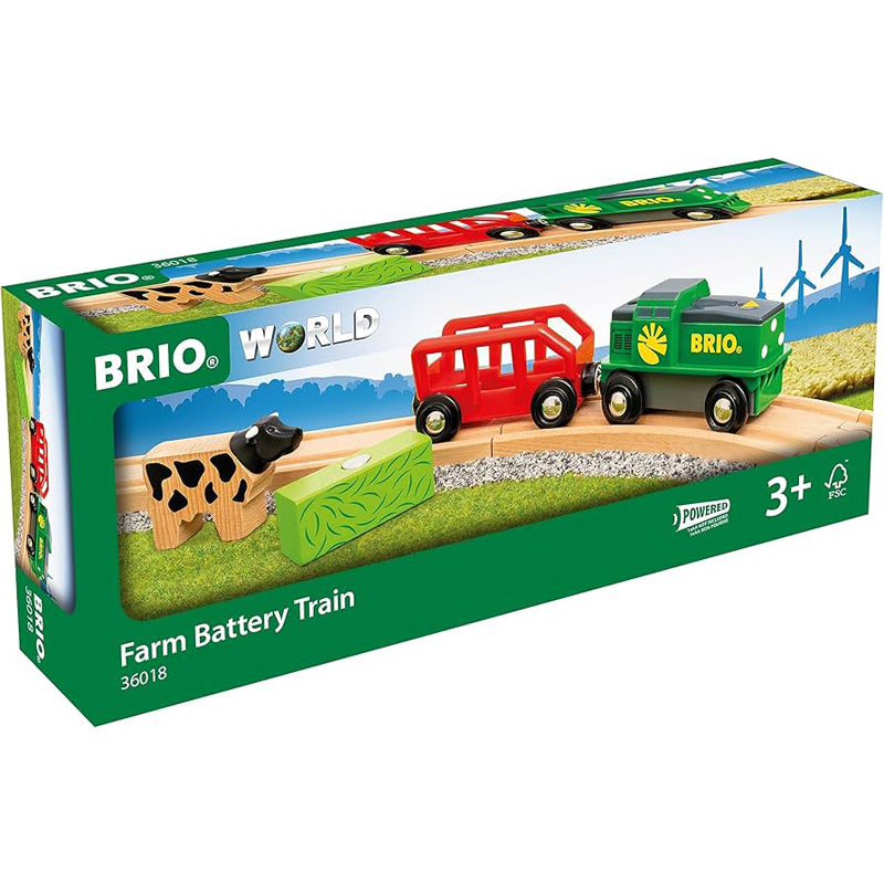 BRIO Farm Battery Train