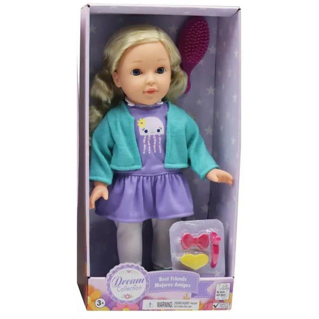 Gigo Dream Collection 16" Best Friends Hair Doll Blonde-Pigtails