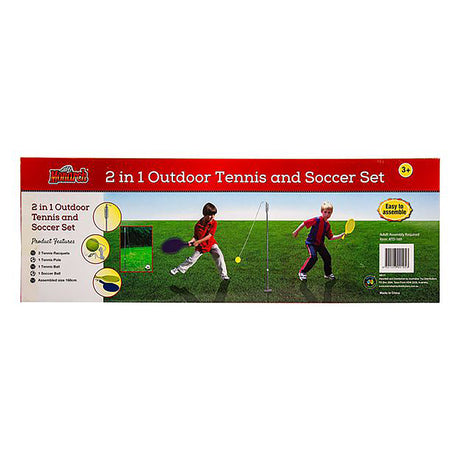 Monarch 2-In-1 Backyard Tennis and Soccer Set