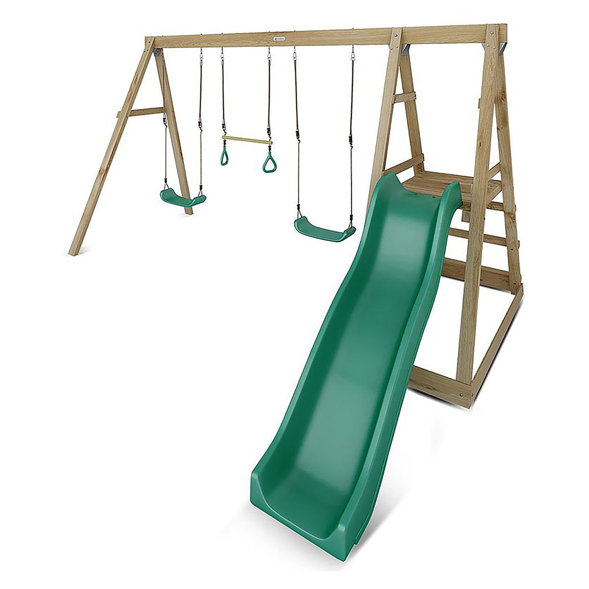 Lifespan Kids Winston 4-Station Timber Swing Set with Slide