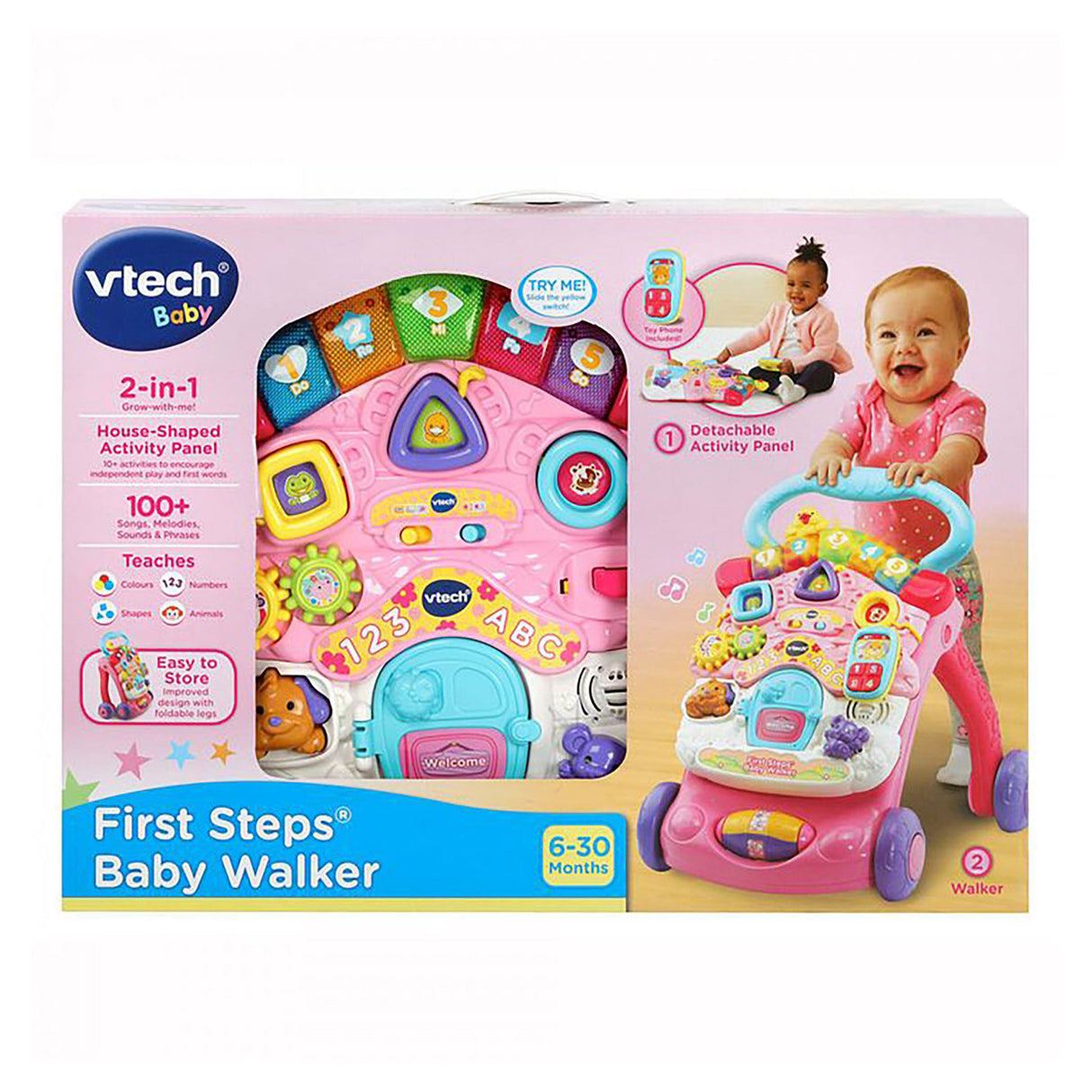 VTech First Steps Baby Walker, Pink