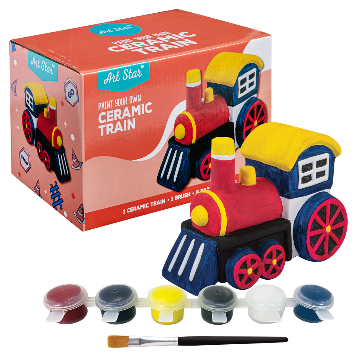 Art Star Paint Your Own Ceramic Train