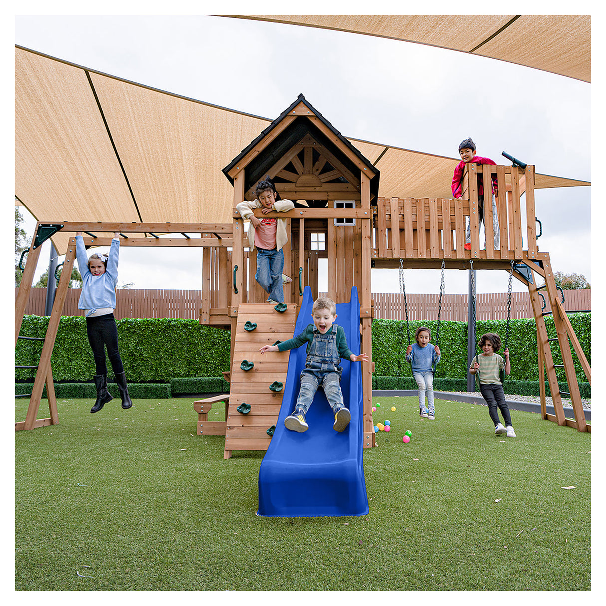 Lifespan Kids Kensington Play Centre Set with 2.2m Blue Slide