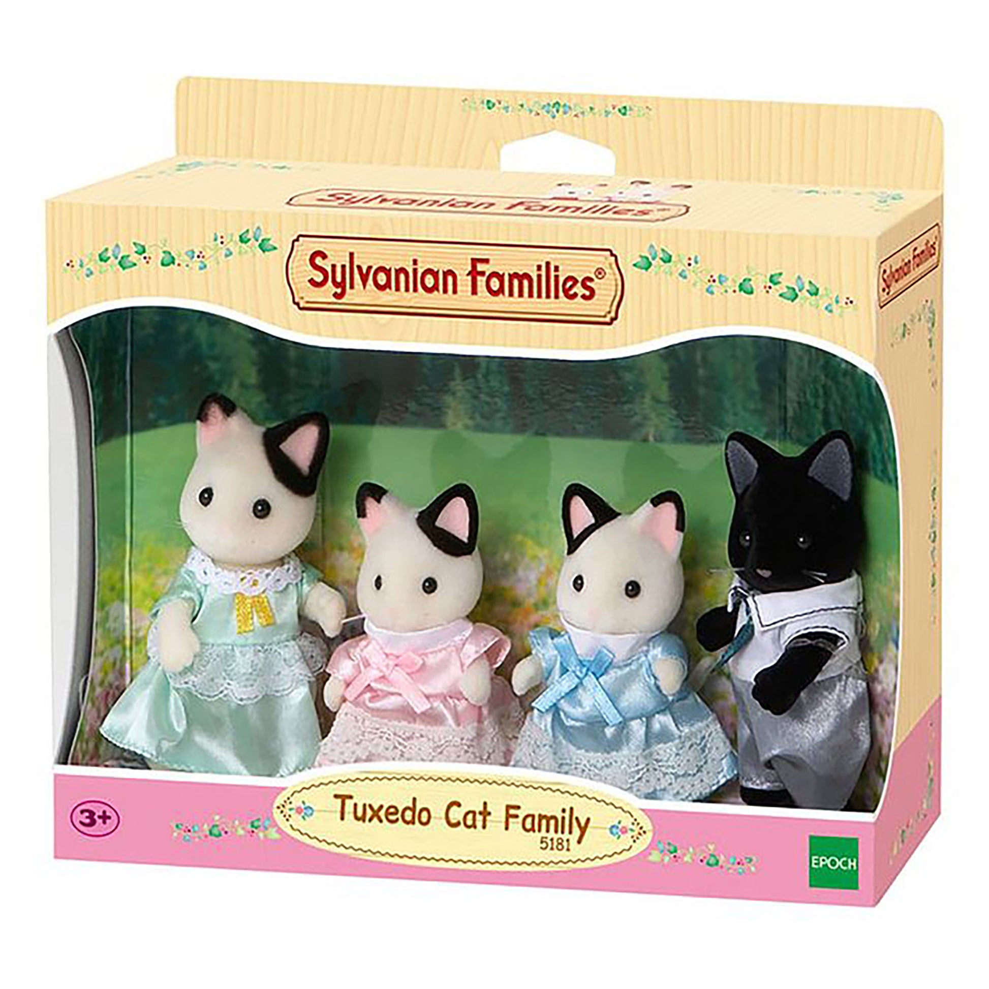 Sylvanian Families Tuxedo Cat Family