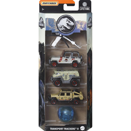 Hot Wheels 5-Pack Transport Trackers II Jurassic World