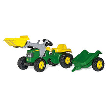 John Deere Rolly Kid Ride-On Tractor with Trailer and Front Loader