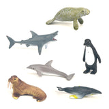 6 pcs Ocean Marine Animal Figure Set