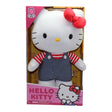 Hello Kitty Medium Plush Blue Denim Overalls