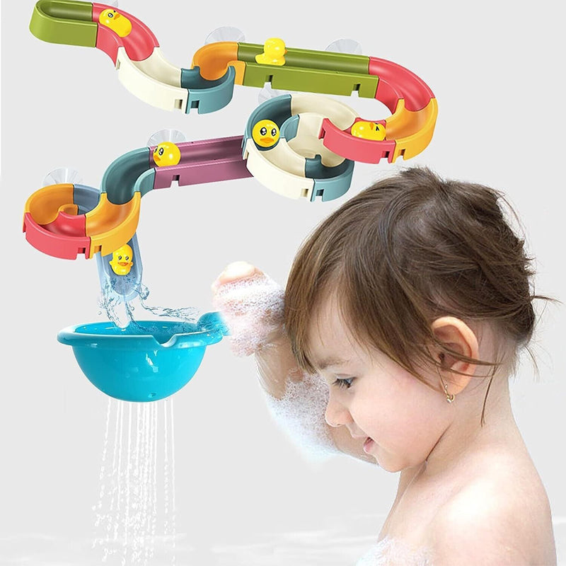 48 pcs Bath Toys Water Slide Toy Track