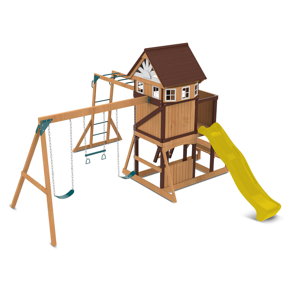 Lifespan Kids Meer Brook Play Centre Set with 2.2m Yellow Slide