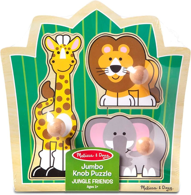 Melissa & Doug Jungle Friends Knob Puzzle (3-pieces)