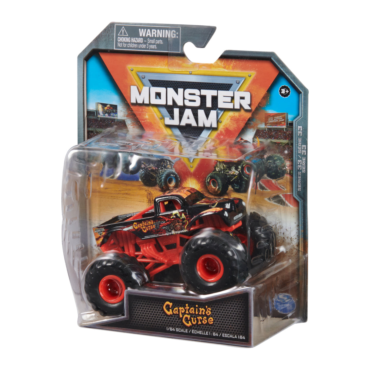Monster Jam 1:64 Captain'S Curse Series 33 Die-cast Truck