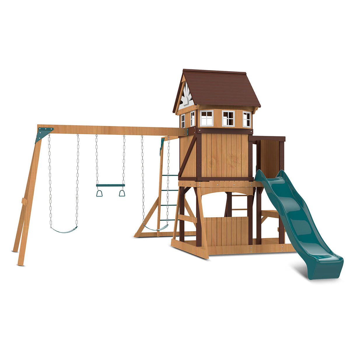 Lifespan Kids Meer Brook Play Centre Set with 2.2m Green Slide