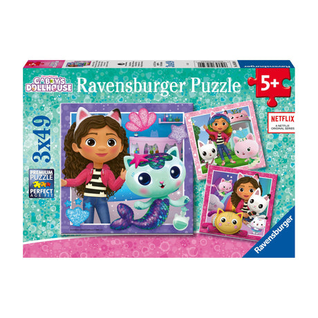 Ravensburger Gabby's Dollhouse Puzzles (3x49 pieces)