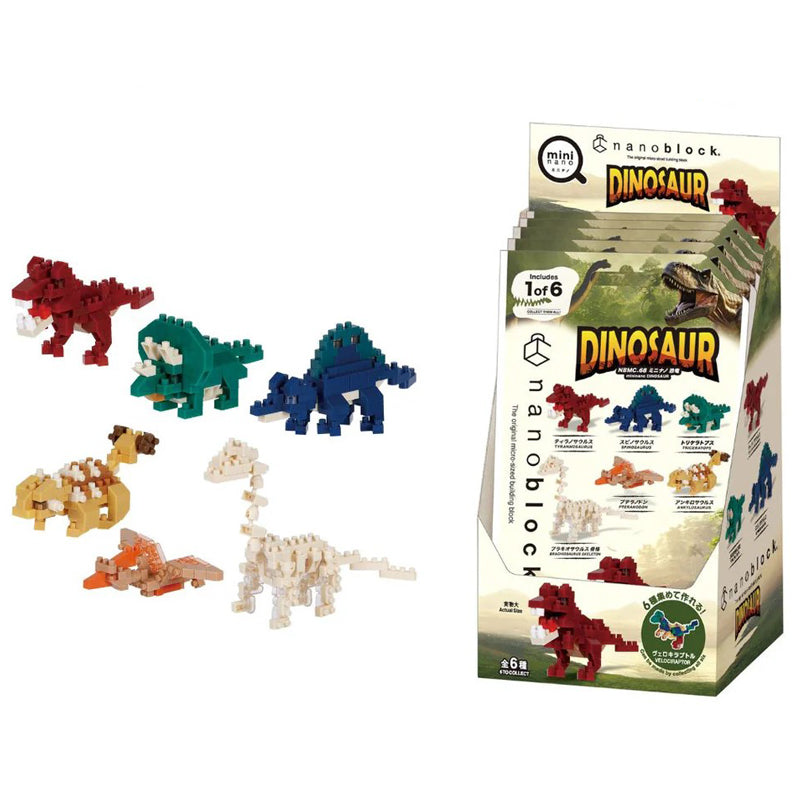 Nanoblock Mini Nano Dinosaur Vol.1 (6 Designs)