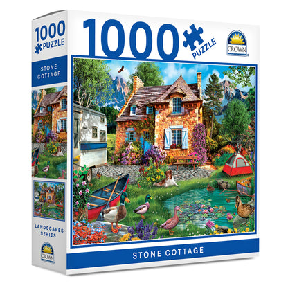 Crown 1000 Pce Landscapes Stone Cottage