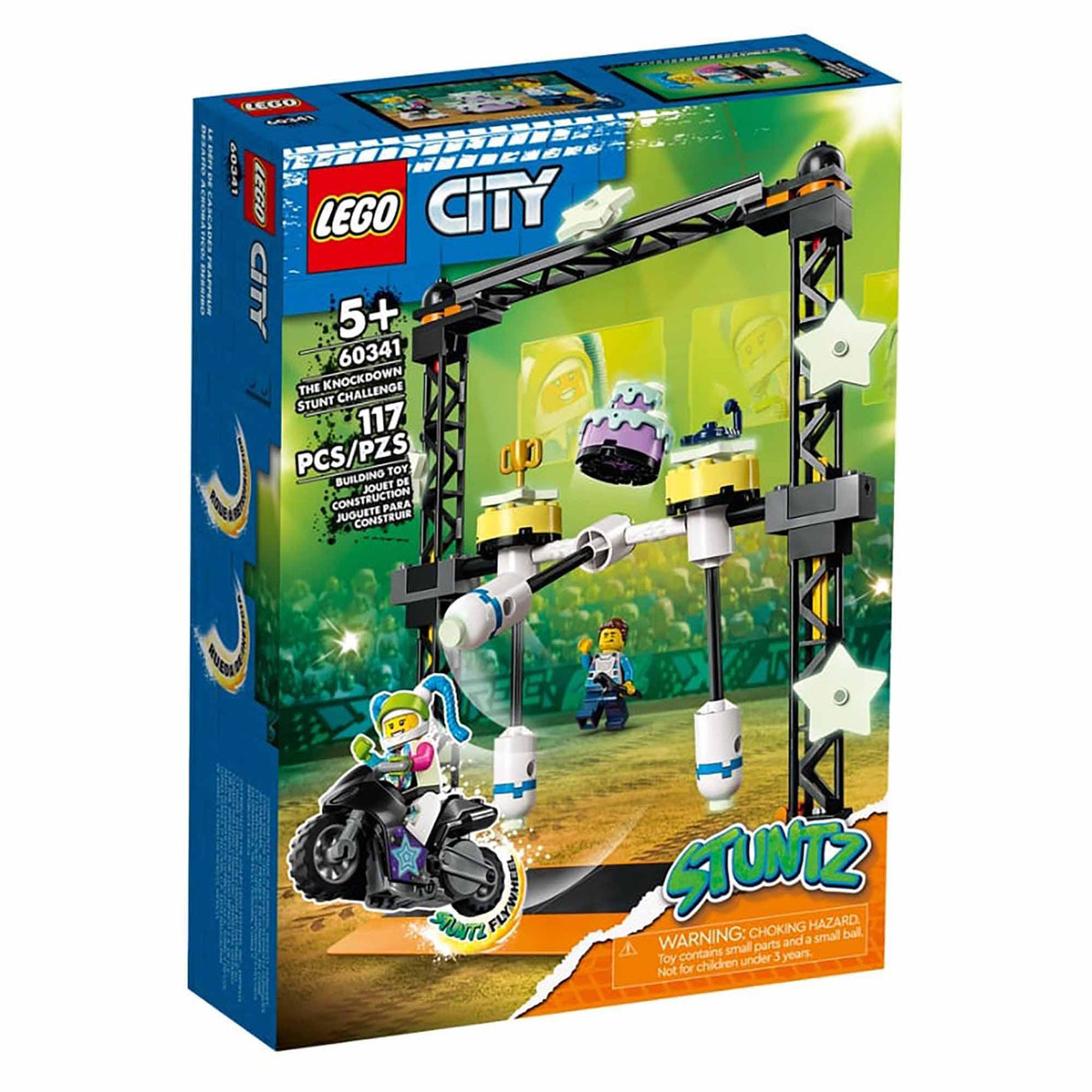 LEGO 60341 City Stuntz The Knockdown Stunt Challenge (117 pieces)