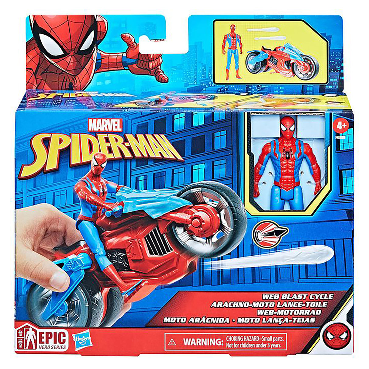 Marvel Spiderman Vehicle and Figure (4 inches)
