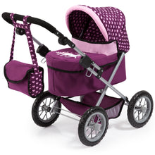 Bayer Trendy Pram Purple with Pink Trim