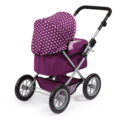 Bayer Trendy Pram Purple with Pink Trim
