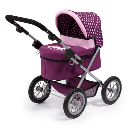 Bayer Trendy Pram Purple with Pink Trim