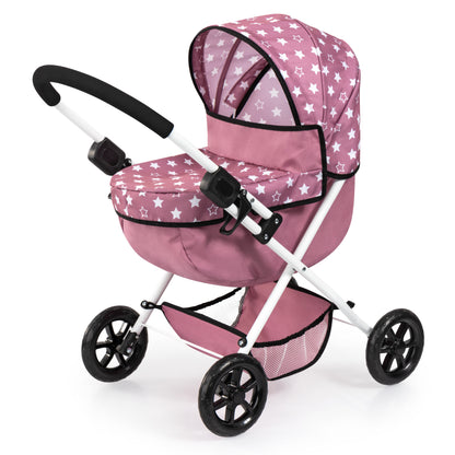 Bayer Cosy with Highchair Smokey Pink with White Stars