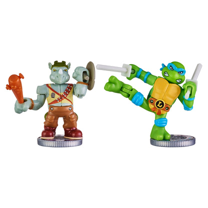 Akedo Teenage Mutant Ninja Turtles S1 Leonardo Vs Rocksteady