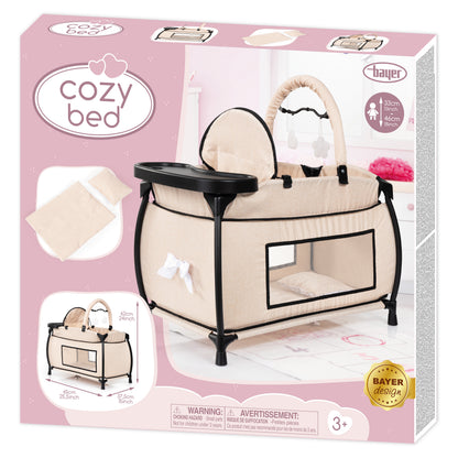 Bayer Multi Bed Doll Cot & Integrated High Chair Beige