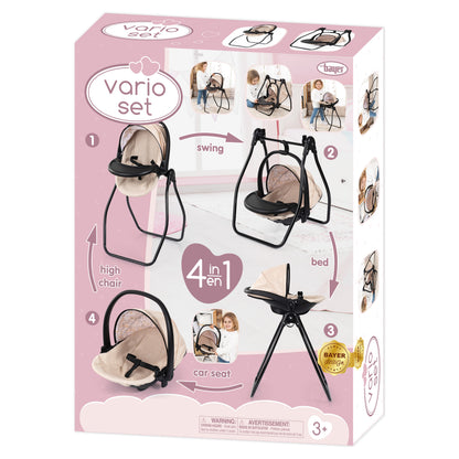 Bayer 4 in 1 High Chair with Swing Set Beige