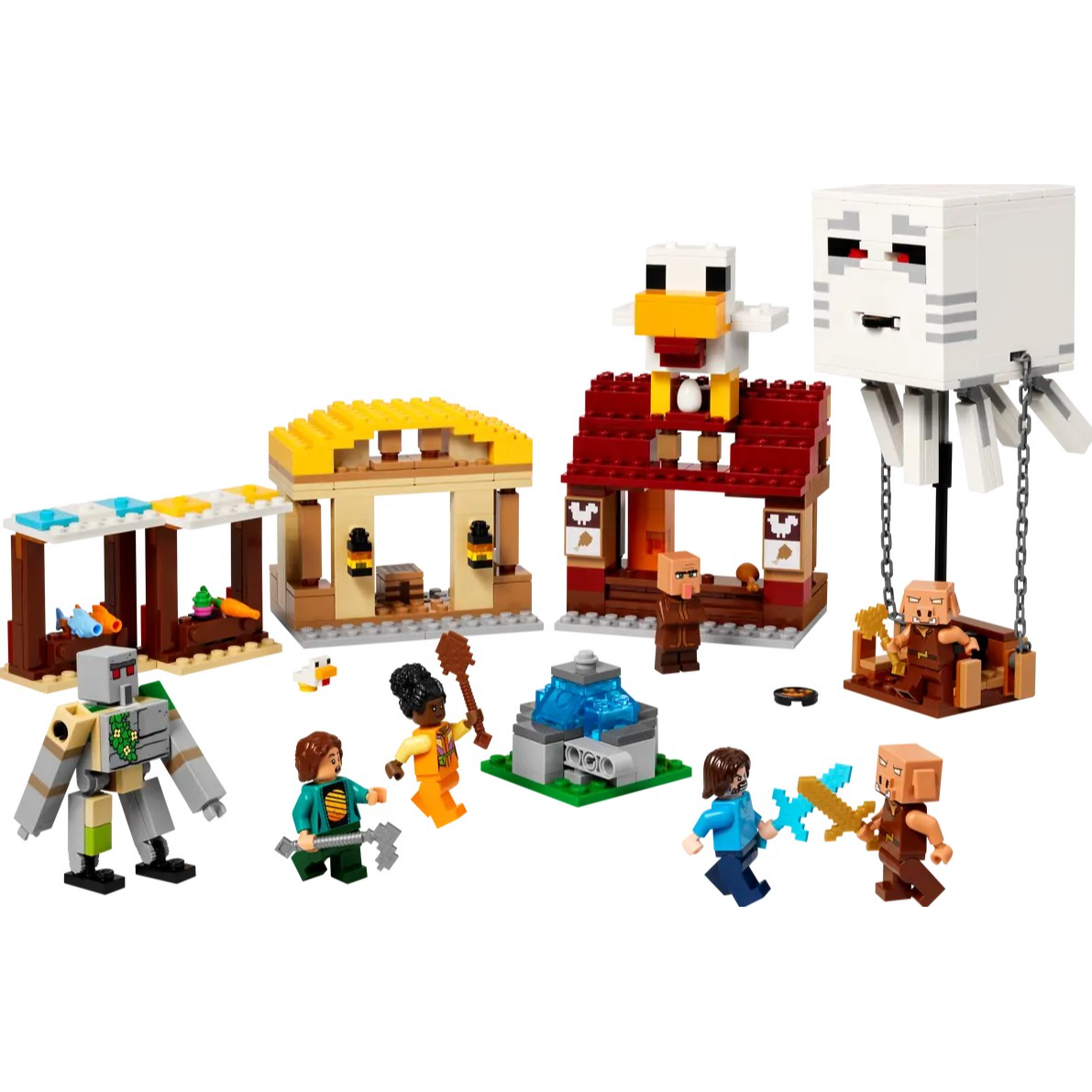 LEGO Minecraft The Ghast Balloon Village Attack 21273