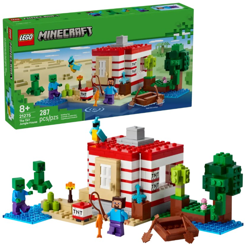 LEGO Minecraft The TNT Jungle House 21275