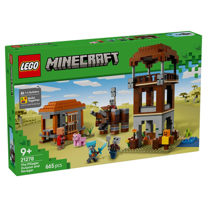 LEGO Minecraft The Pillager Outpost and Ravager 21278