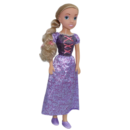 Bambolina Dolls 80Cm Fashion Doll Rapunzel in Purple Dress