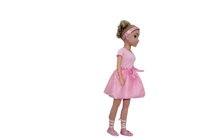 Bambolina Dolls 80cm Fashion Doll Ballerina in Pink Dress