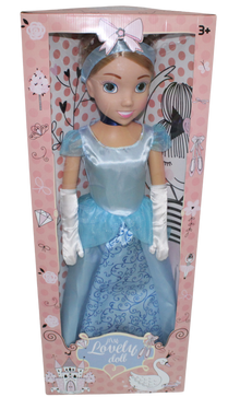 Bambolina Dolls 80cm Fashion Doll Cinderella in Pale Blue Dress