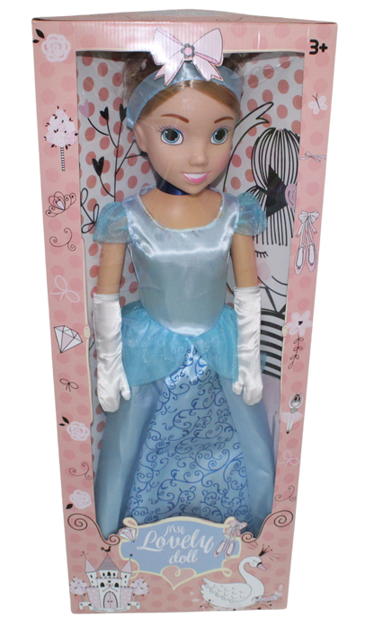 Bambolina Dolls 80cm Fashion Doll Cinderella in Pale Blue Dress