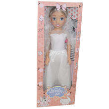 Bambolina Dolls 80cm Fashion Doll Bride in White Dress