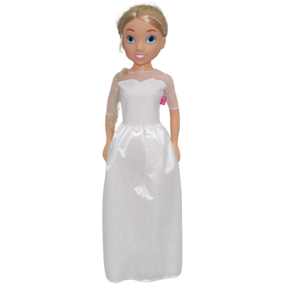 Bambolina Dolls 80cm Fashion Doll Bride in White Dress