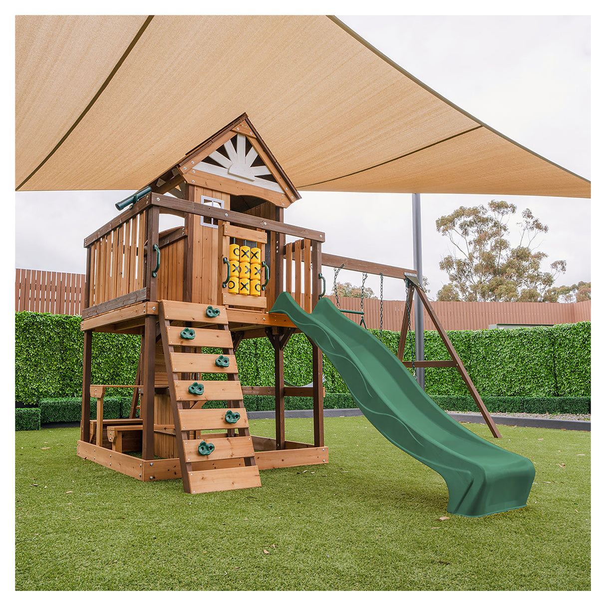 Lifespan Kids Coventry Play Centre Set with 2.2m Green Slide