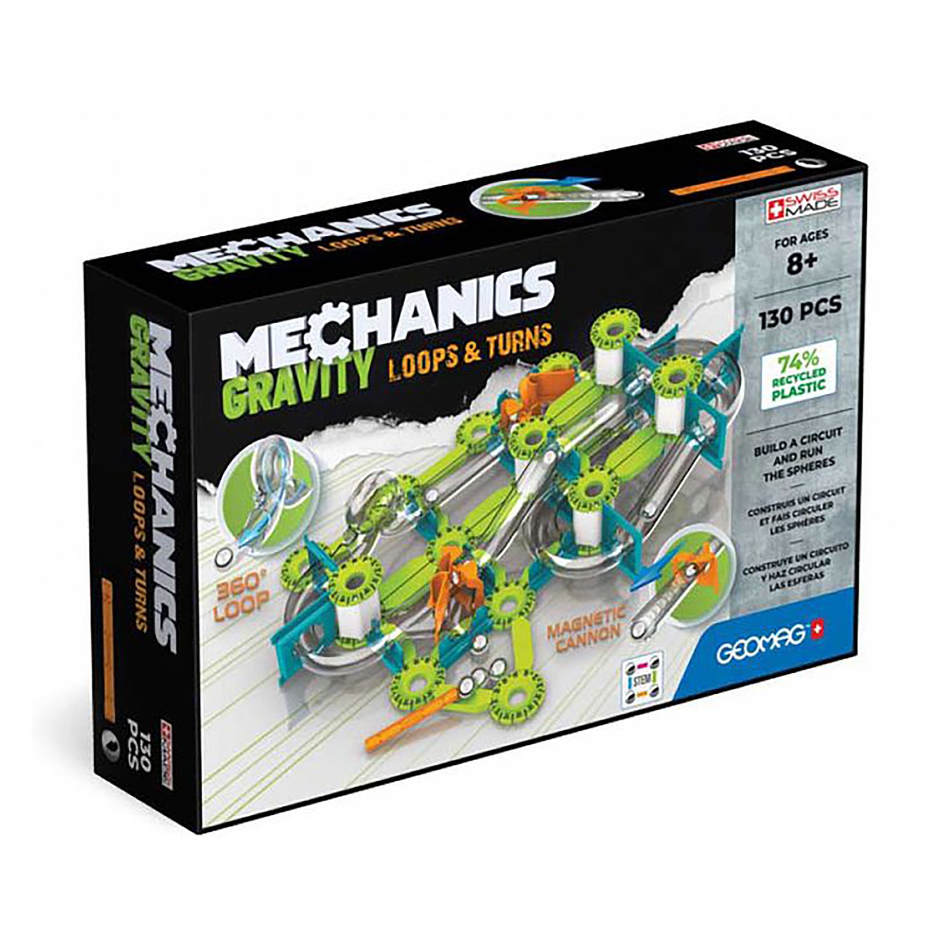 Geomag Mechanics Loops & Turns Building Set (130 pieces)