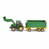 Siku 1843 Die-Cast Vehicle - 1:87 John Deere & Front Loader Trailer