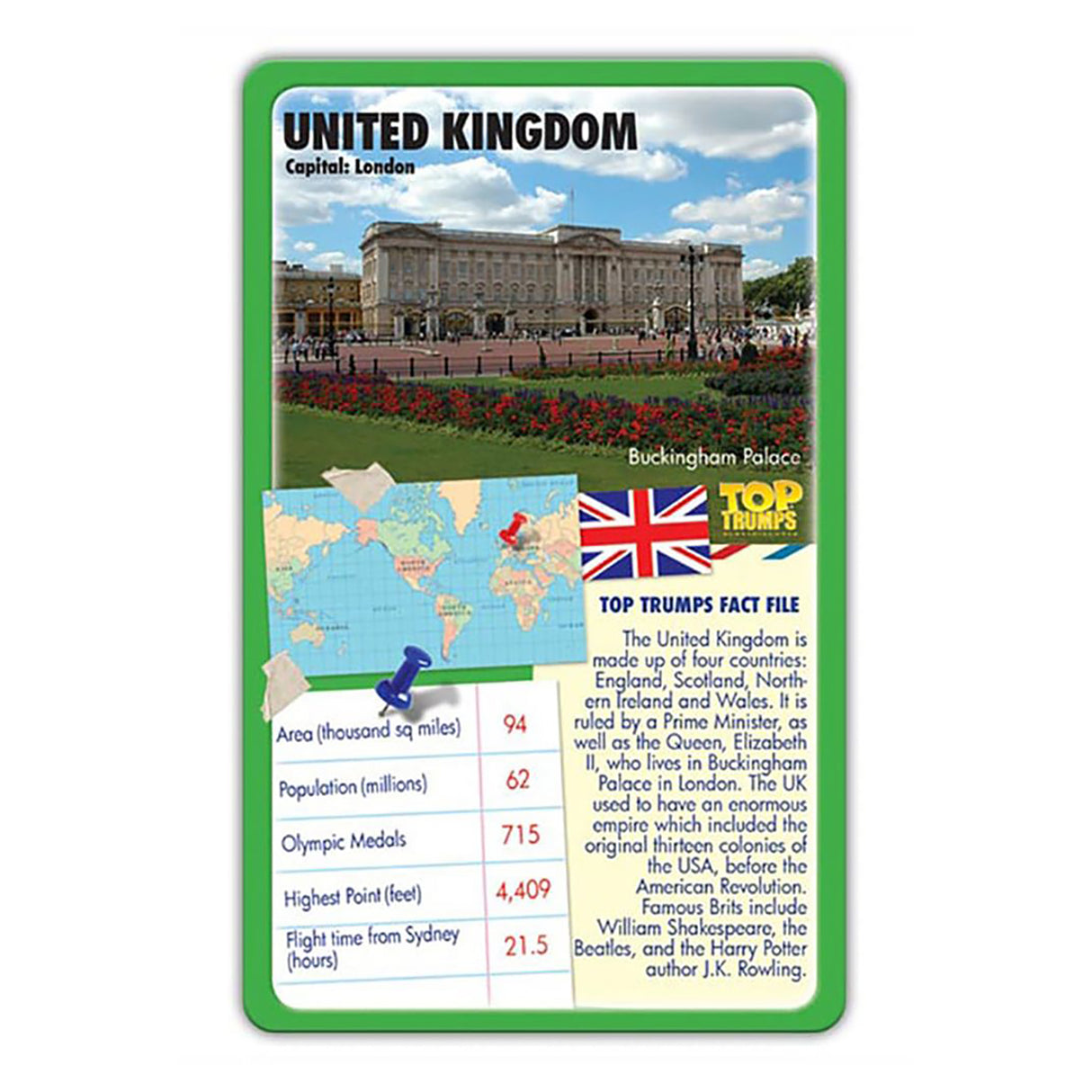 Top Trumps Countries of The World Card Game