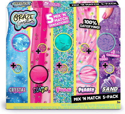 Crazy Sensations Slime Mix 5Pk