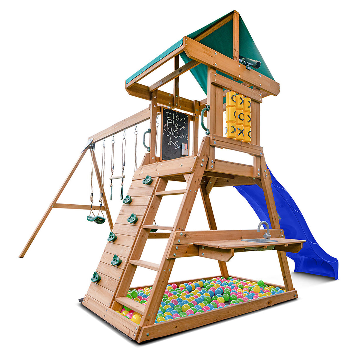 Lifespan Kids Birmingham Play Centre Set with 2.2m Blue Slide