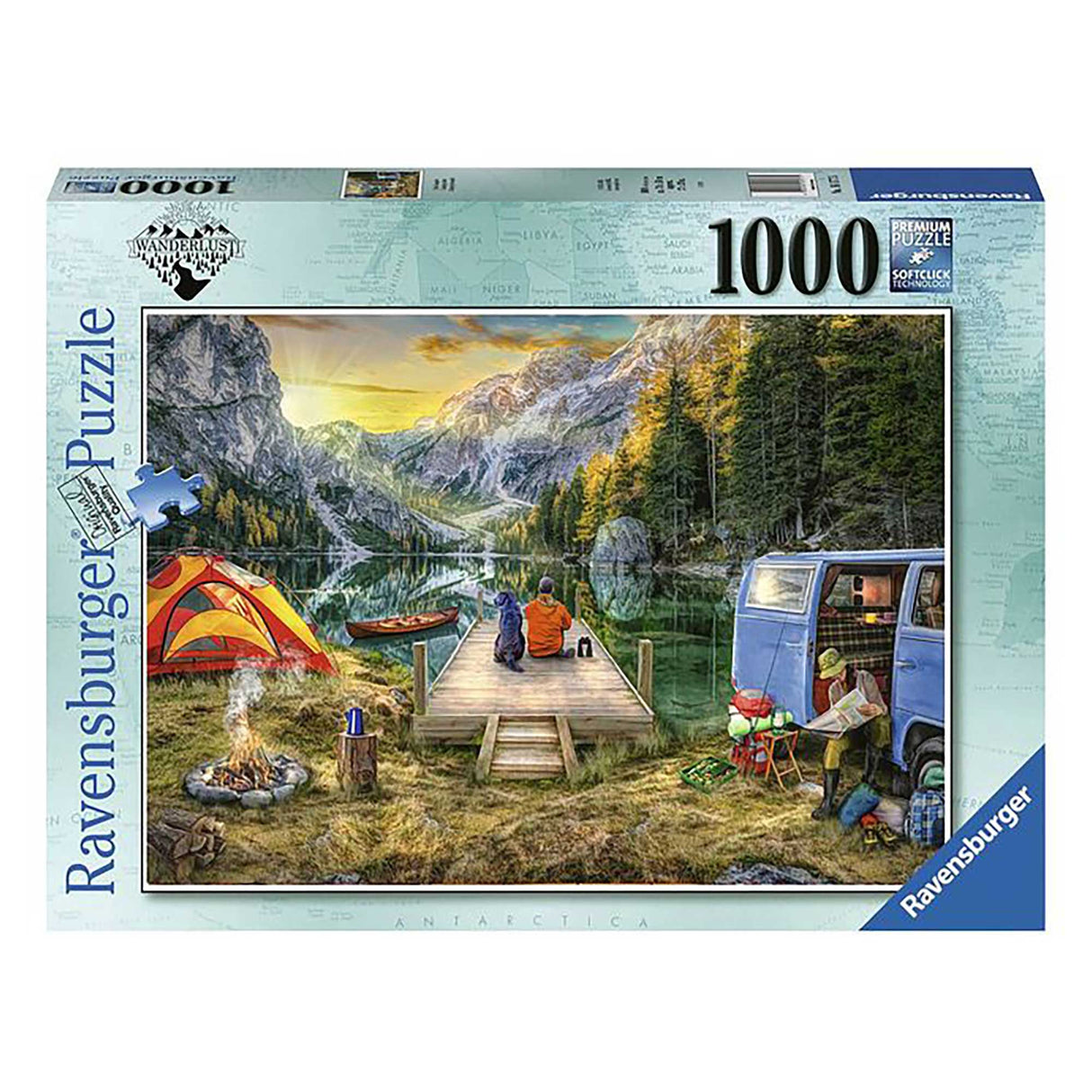 Ravensburger Wanderlust Calm Campsite Puzzle (1000 pieces)