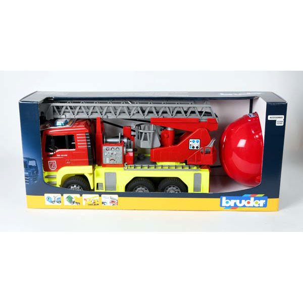 Bruder MAN TGA Fire Engine With Sound & Red Helmet Limited Edition